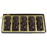 Allergy-Friendly Dark Chocolate Smiling Bunnies